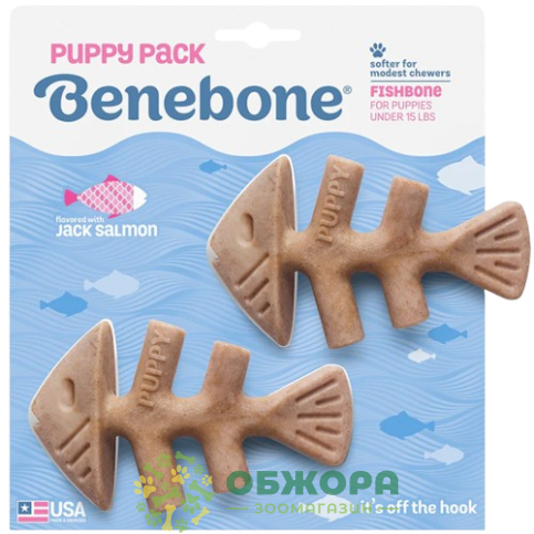 Benebone Puppy кістка для собак, зі смаком лосося