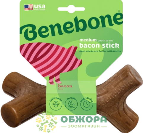 Benebone Stick кость для собак, со вкусом бекона