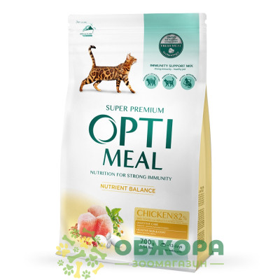 Optimeal Nutrient Balance Chicken сухой корм для котов, с курицей_1