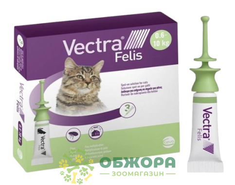 Краплі Вектра Феліс (Vectra Felis) для котів, 0.9 мл
