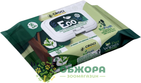 Croci ECO Tea салфетки для котов и собак, для ухода за кожей и шерстью