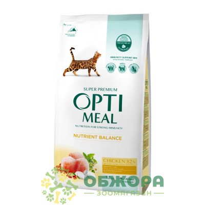 Optimeal Nutrient Balance Chicken сухий корм для котів, з куркою_2