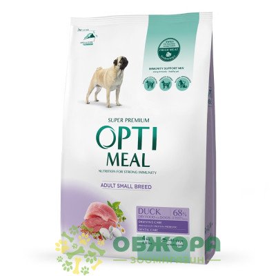 Optimeal Small Duck сухий корм для собак малих порід, з качкою_1