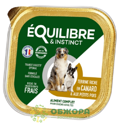 Equilibre & instinct Canard Aux Petits Pois