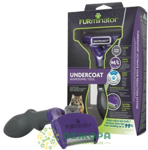 FURminator Long Hair фурмінатор для котів з довгою шерстю