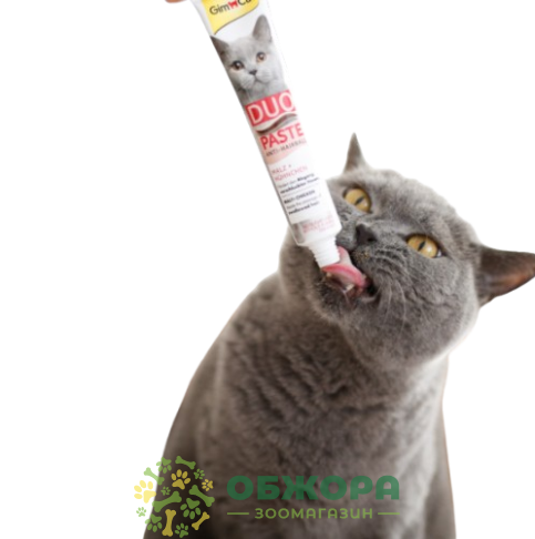 Паста Дуо Анти-Хаирбал Мальт (Duo Anti-hairball malt) с курицей, 50 г, GimCat_1