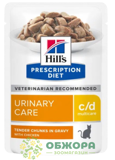 Hill`s PD Urinary Care c/d вологий корм для котів, для сечовидільної системи, з куркою