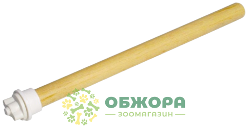 Лорі жердочка для птиц, с закруткой, деревянная