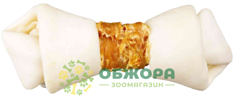 Trixie Grain Free Denta Fun ласощі для собак, кістка з куркою_1
