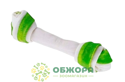 Maced вузлова кістка ласощі для собак, з спіруліною