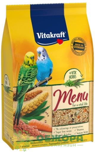 Vitakraft Menu корм для хвилястих папуг
