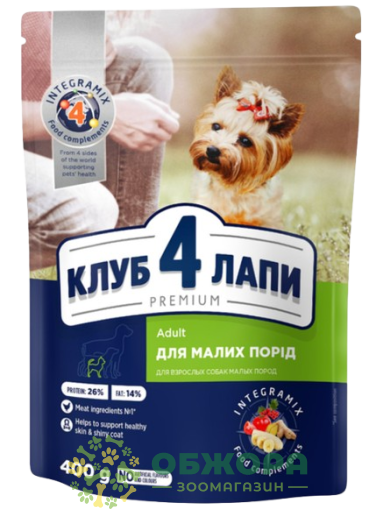 Клуб 4 Лапи сухой корм для собак миниатюрных пород, с курицей_1