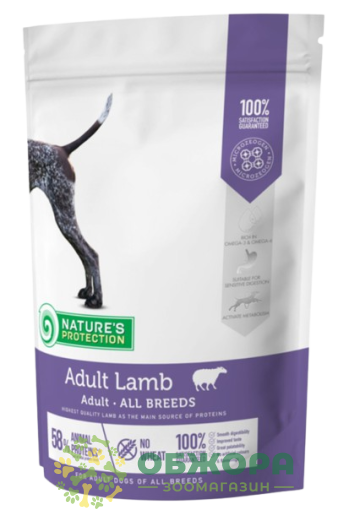 Nature`s Protection GF Lamb беззерновой сухой корм для собак, с ягненком