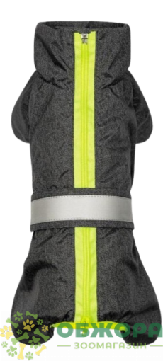 Pet Fashion Rain дощовик для собак породи такса, для хлопчика, зі світловідбиттям, сірий
