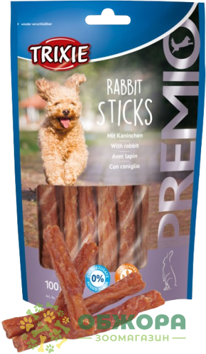Trixie 31709 Grain Free Premio Rabbit Sticks