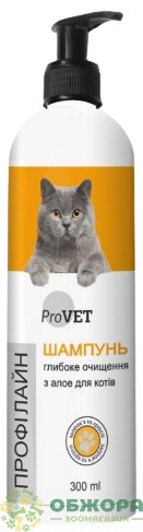 ProVET Профілайн шампунь для котів, глибоке очищення, з алое