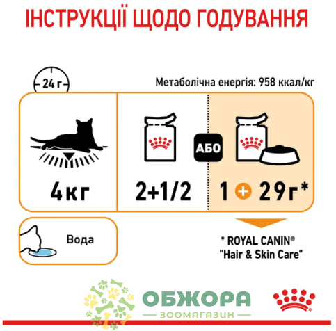 Royal Canin Hair and Skin вологий корм для котів, для шкіри та шерсті, в соусі_3