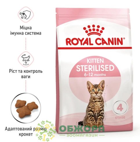 Royal Canin Kitten Sterilised сухой корм для стерилизованных котят_1