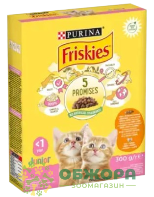 Friskies Junior Chicken сухой корм для котят с курицей и овощами