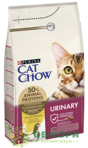 Cat Chow Urinary Chicken сухой корм для котов, для мочевой системы, с курицей