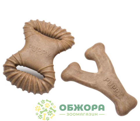 Benebone Puppy іграшки для цуценят, зі смаком бекону_1