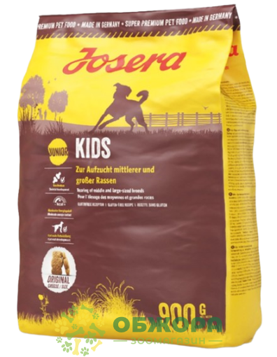 Josera Kids Medium, Maxi Chicken сухий корм для цуценят середніх та великих порід, з куркою та рисом_1