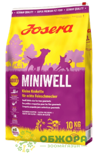Josera Mini Chicken (Miniwell) безглютеновий сухий корм для собак малих порід, з куркою та рисом_3