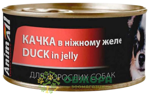 AnimAll Duck вологий корм для собак, в желе з качкою
