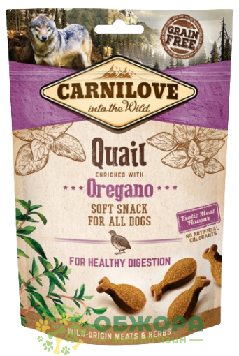 Carnilove Grain Free for Healthy Digestion Quail and Oregano