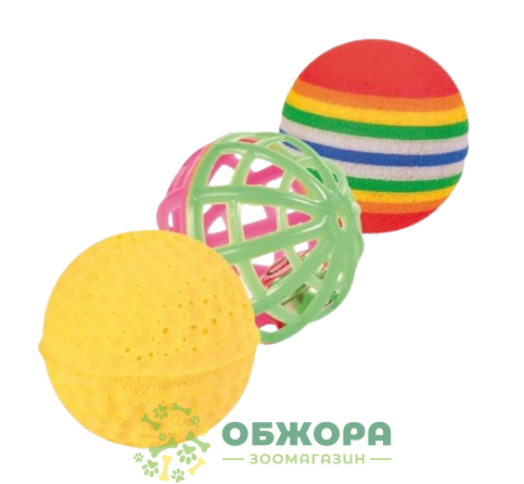 Trixie 4132 набір м'ячиків для котів