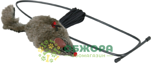 Trixie 4065 мишка-дражнилка для котів, з дверним тримачем