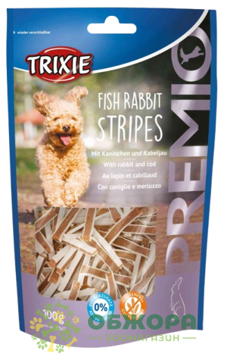 Trixie 31547 Grain Free Premio Fish Rabbit Stripes