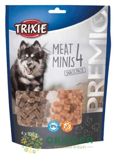 Trixie 31852 Grain Free Premio 4 Meat Mini