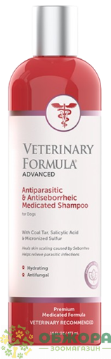 Veterinary Formula Antiparasitic & Antiseborrheic Medicated Shampoo