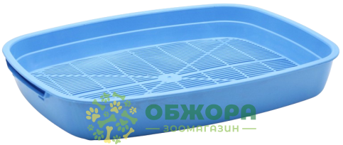 Відкритий туалет для котів, маленький, з сіткою