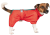 Pet Fashion Rain дощовик для собак породы такса, зі світловідбиттям, червоний_1